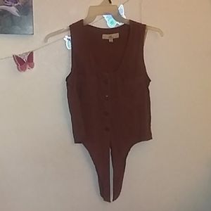 NWOT Button down tank